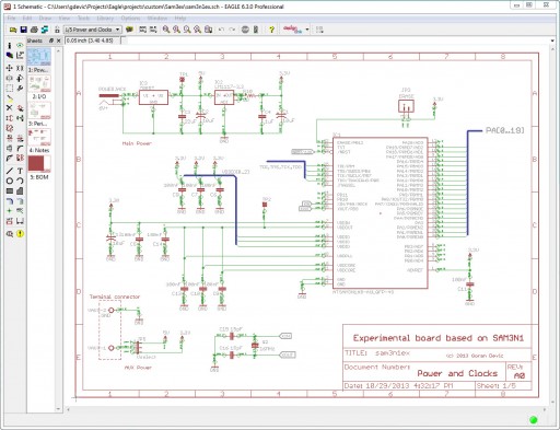 Completed Eagle schematics