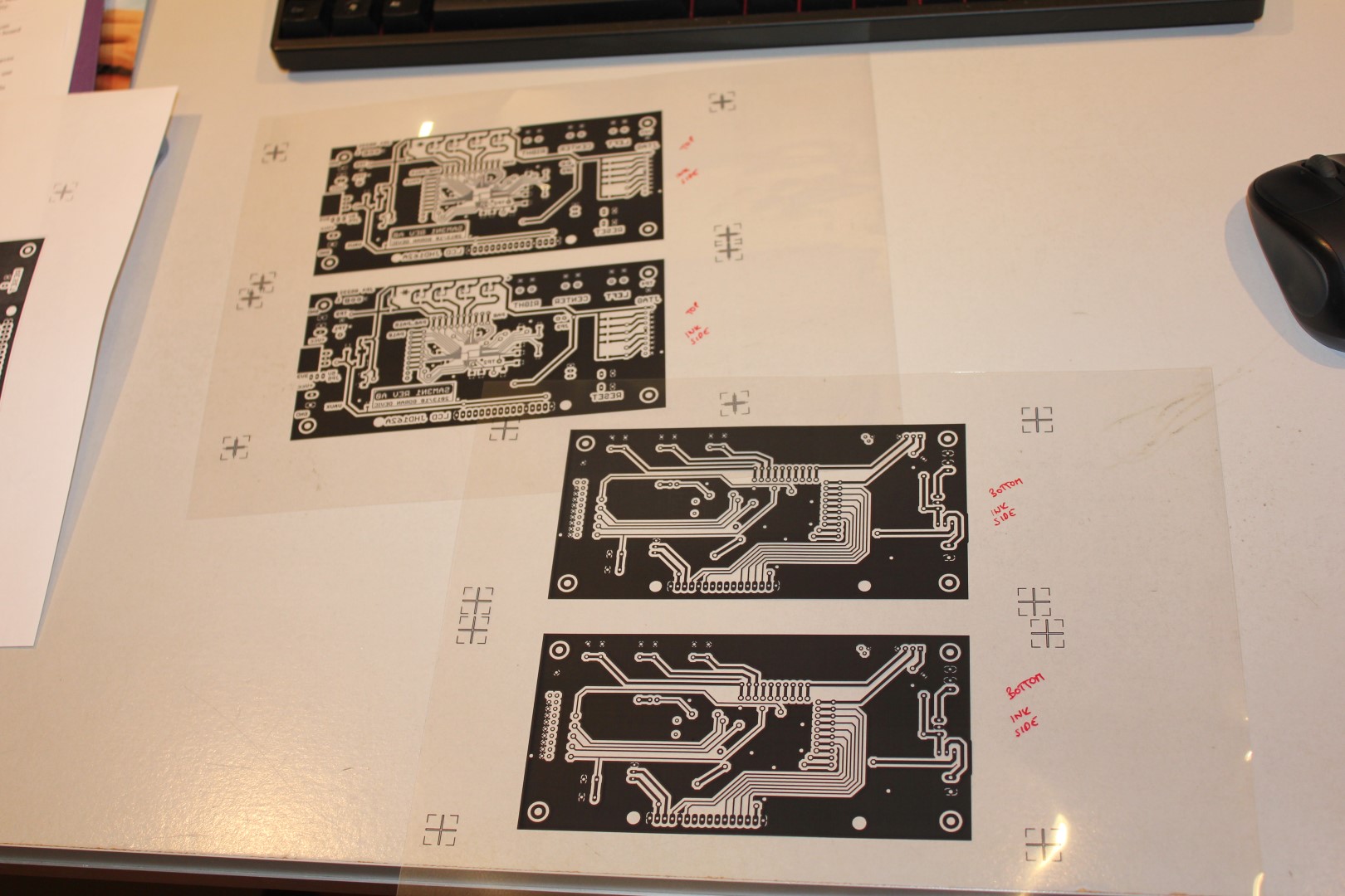 Print two sets of mask (top and bottom)