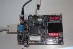 FPGA board with Altera Cyclone II on it