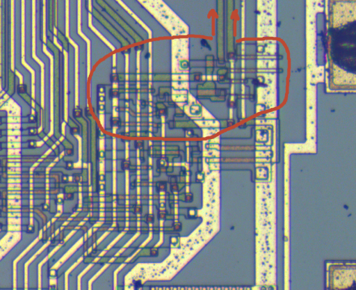 Z80 gate main section - Output