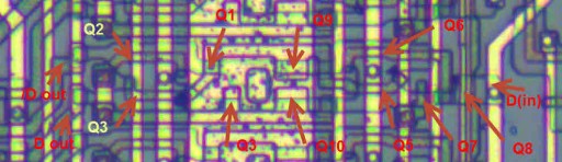 Latch layout labelled