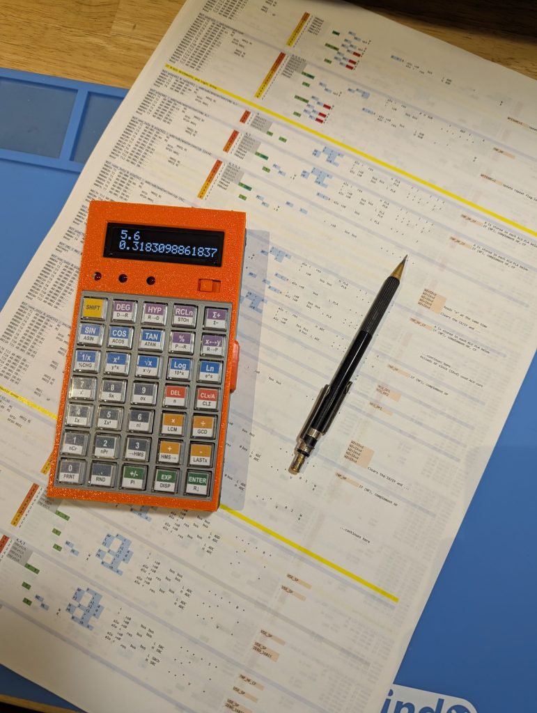 calculator on the desk